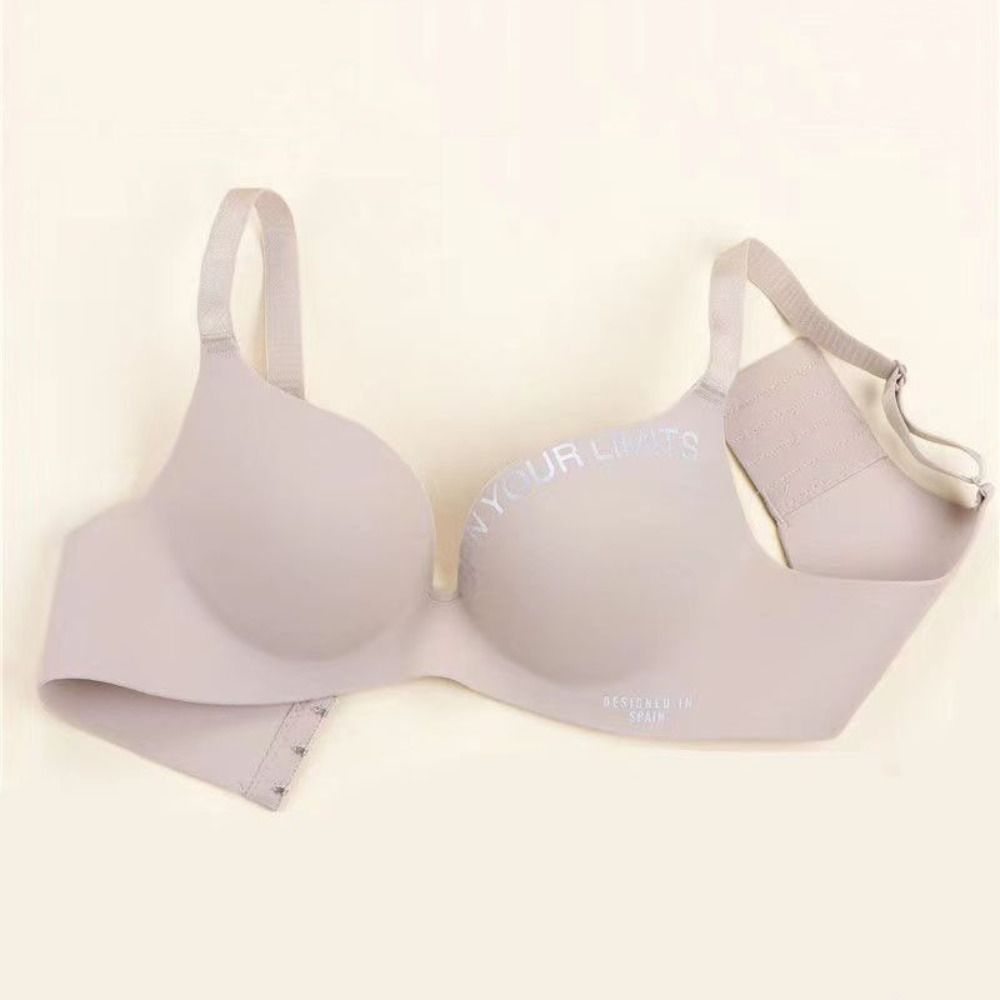 Bralette Triangle Set - Breathable Letter Pattern Women Deep V