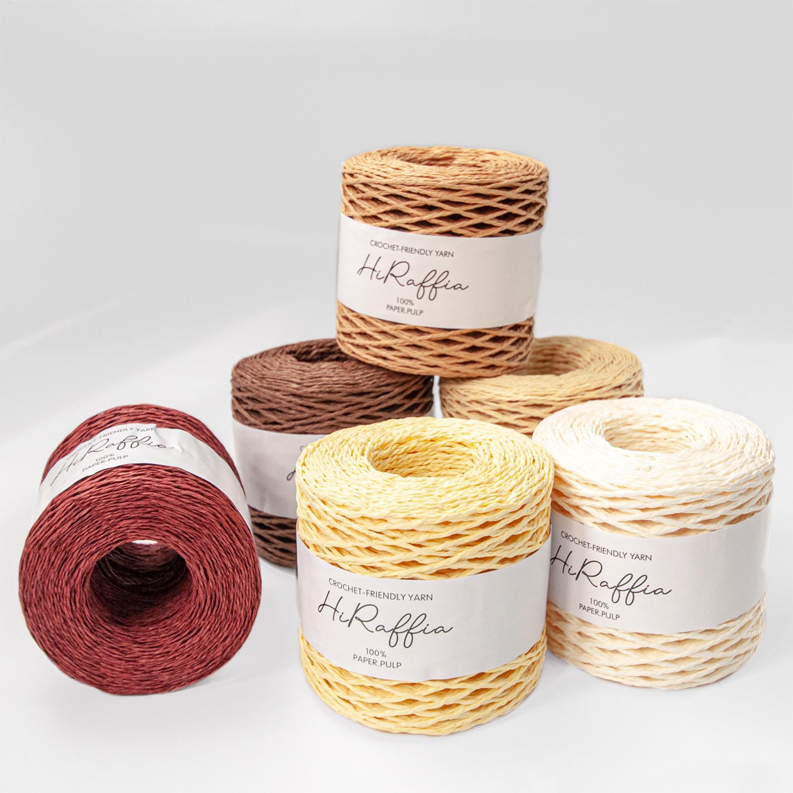 Crochet Bag Raffia - 150m Natural Raffia Straw Yarn For