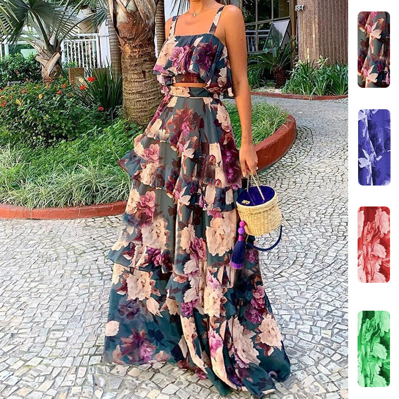 Women's Two Piece Outfits Flor - Romper Floral Print recensie en prijs