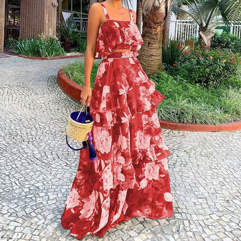 Women's Two Piece Outfits Flor - Romper Floral Print recensie en prijs