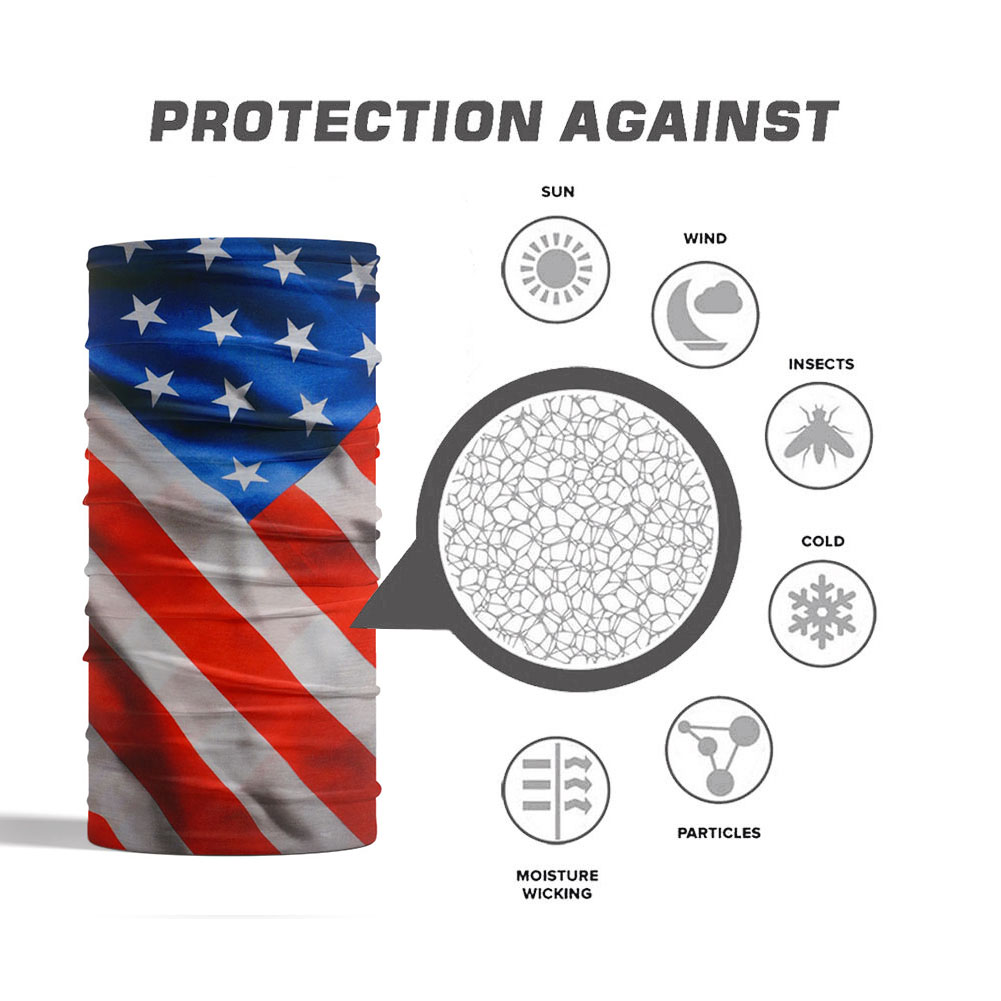 USA Flag Pattern Sun Protectiv - Headband Summer Knit recensie en prijs
