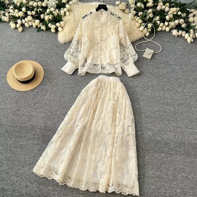Elegant 2 Piece Long Dress Wom - Midi Skirt Floral recensie en prijs