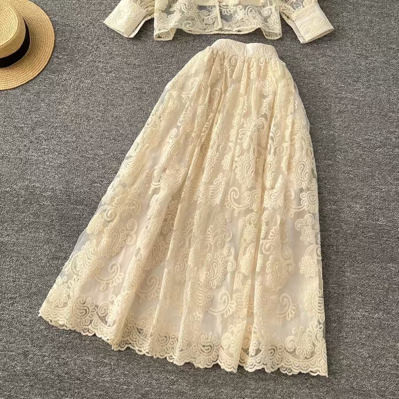 Elegant 2 Piece Long Dress Wom - Midi Skirt Floral recensie en prijs