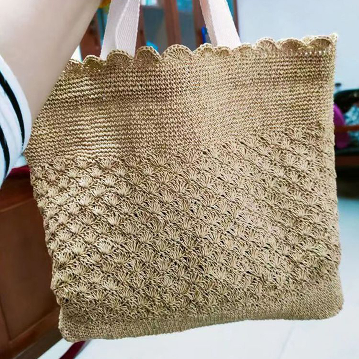 100g Raffia Straw Yarn Handmad - Crochet Bag Raffia recensie en prijs