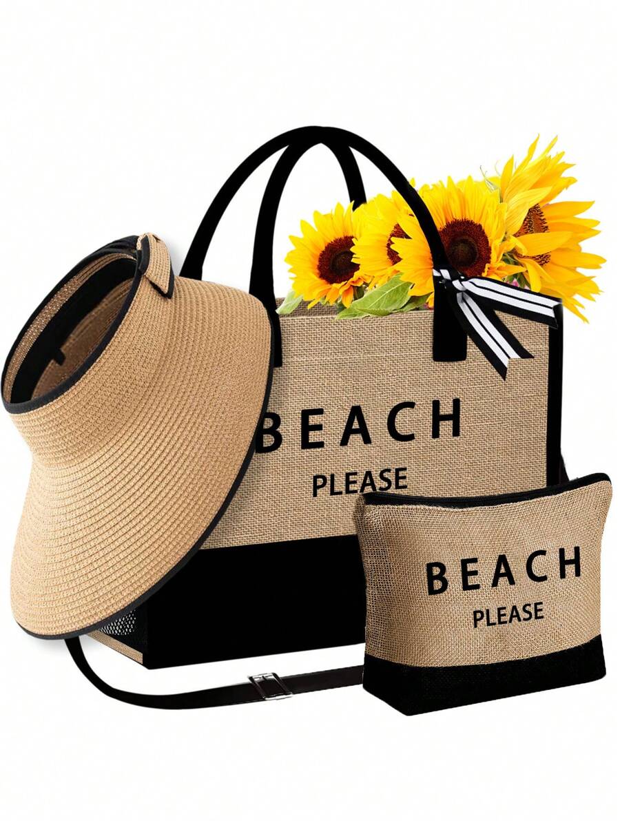 Beach Tote Bag Set With Sun Vi - Tote Bag Beach recensie en prijs