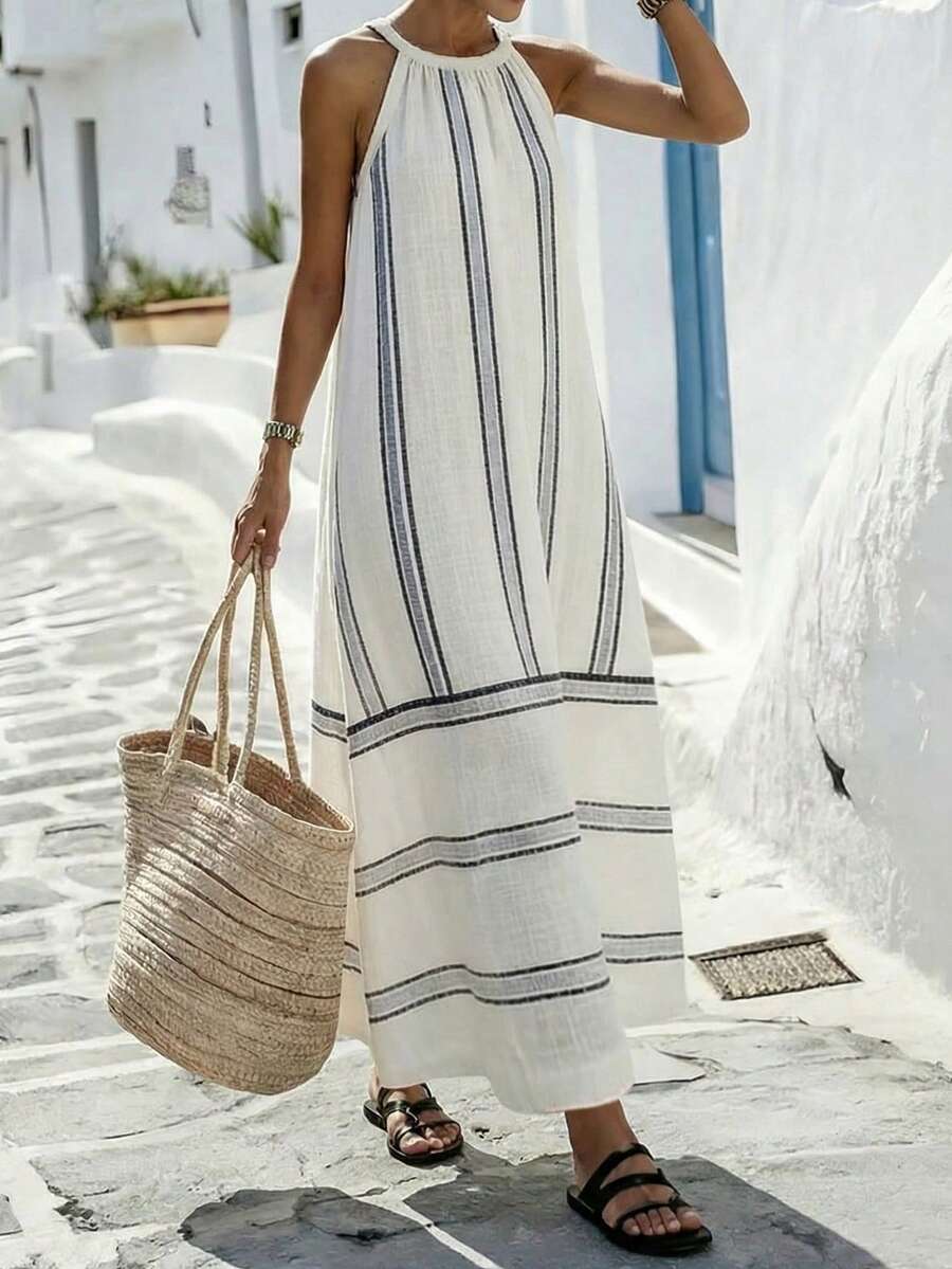Women Sleeveless Halter Maxi D - Maxi Dress Halter recensie en prijs