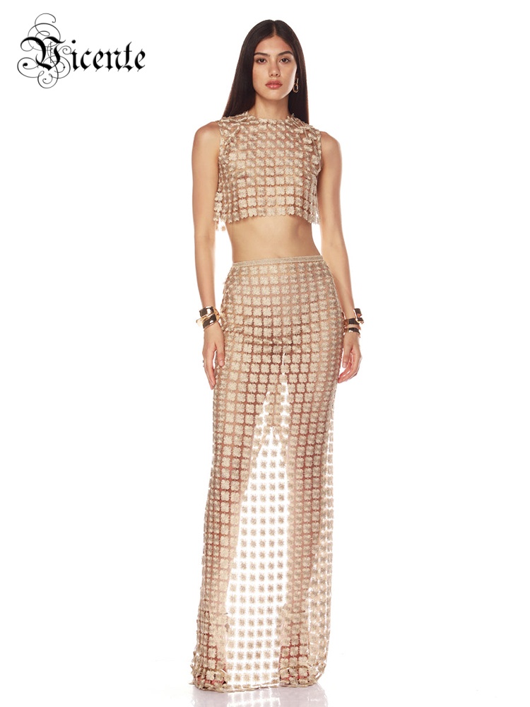 VC Stylish Beige Sleeveless Cr - Crop Top Crochet recensie en prijs