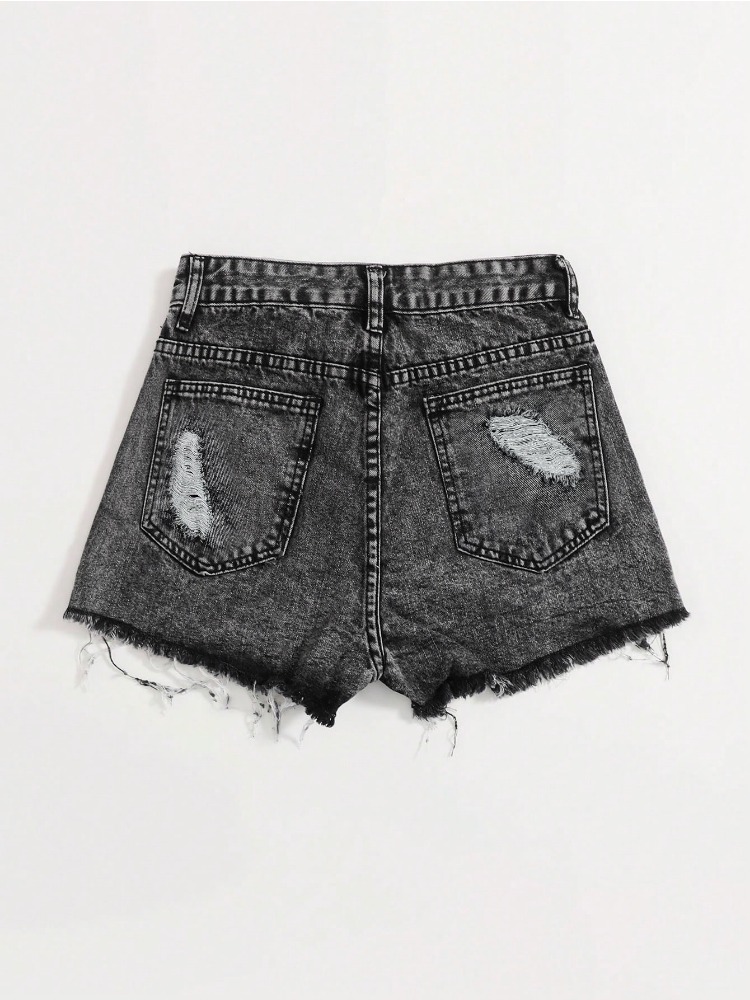 2026 New Vintage Washed Denim  - Shorts Denim Frayed recensie en prijs