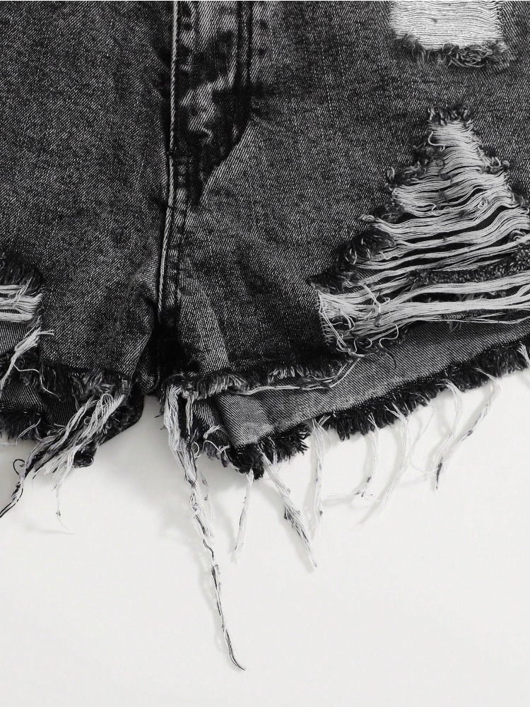 2026 New Vintage Washed Denim  - Shorts Denim Frayed recensie en prijs