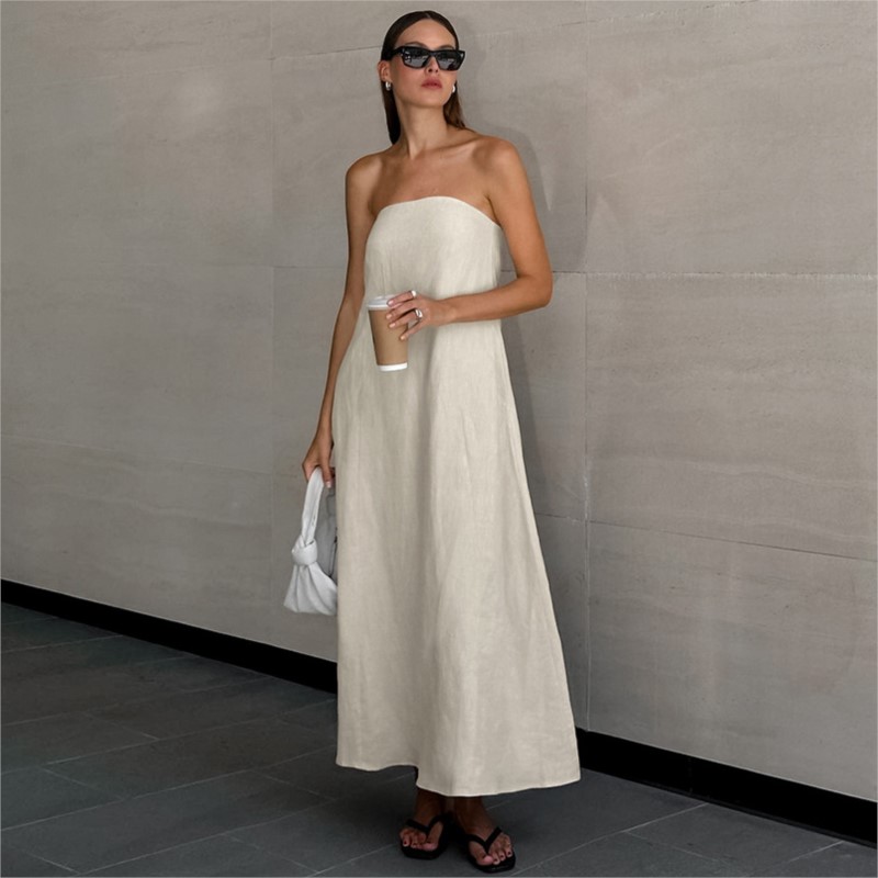 Fashion Elegant Simple Design  - Linen Dress Wrap recensie en prijs