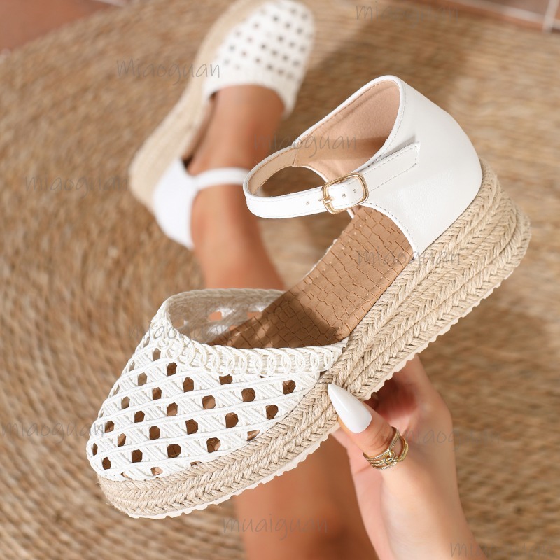 Boho Women's Hollow Out Woven  - Wedge Espadrille Women recensie en prijs