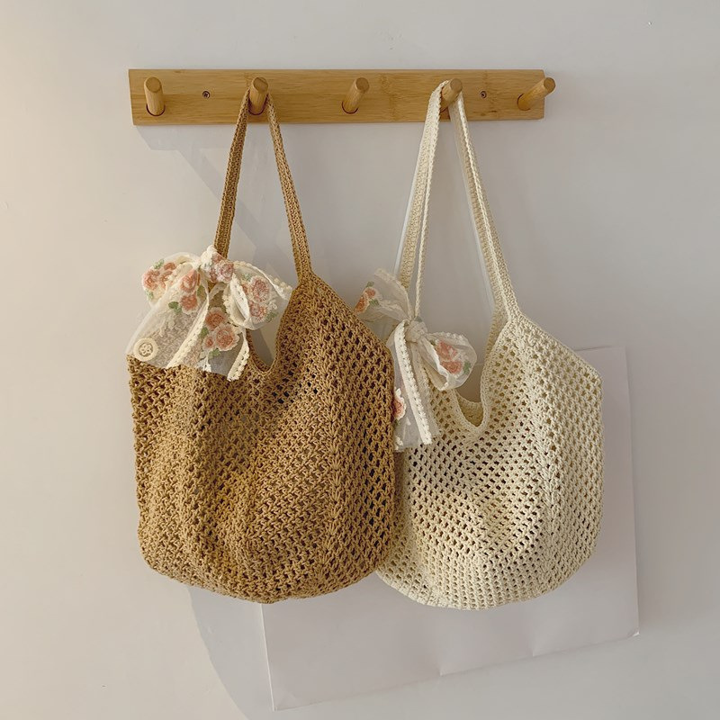 Summer Lace Bow Tote Bags Wome - Crochet Bag Raffia recensie en prijs