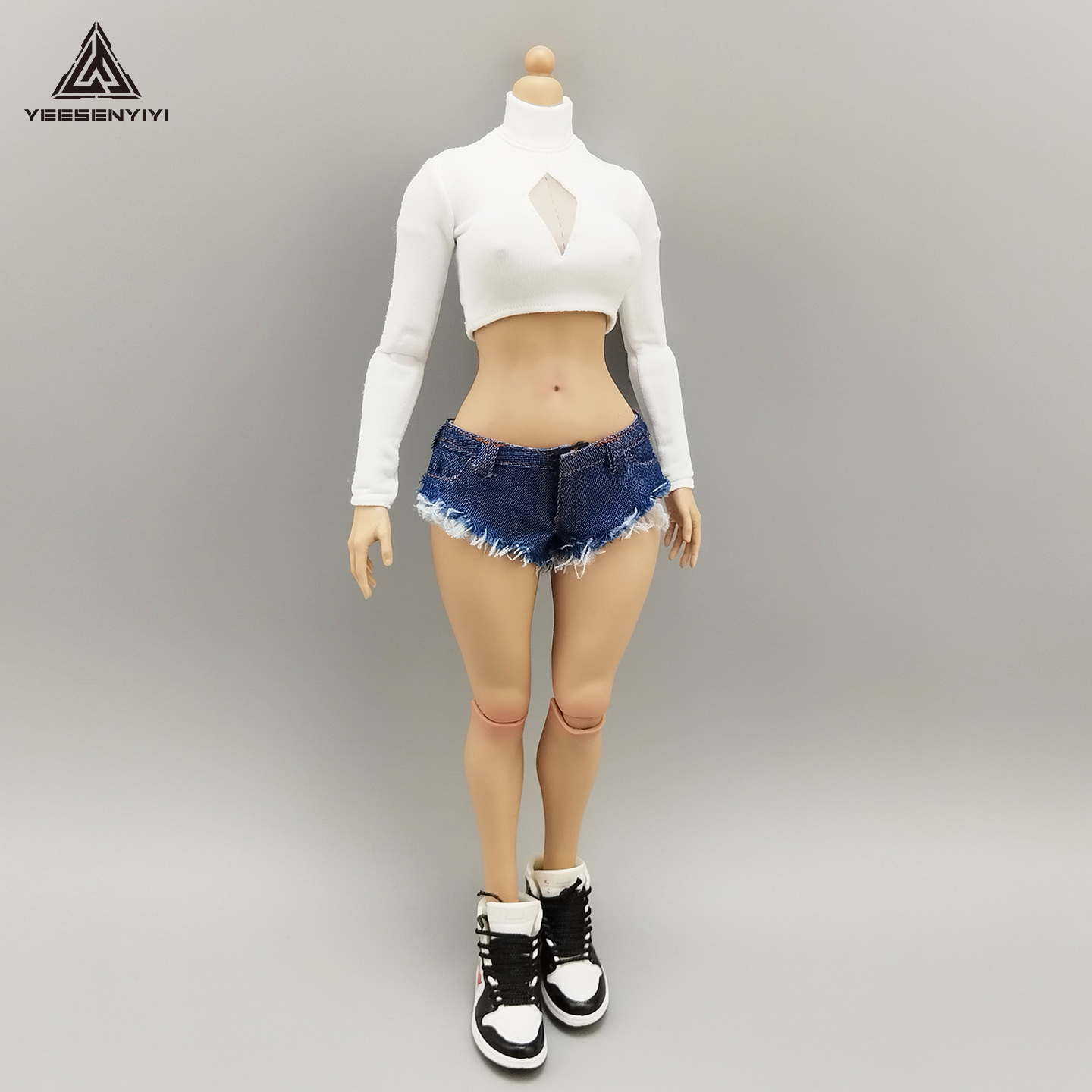 1/6 Scale Distressed Denim Min - Shorts Denim Frayed recensie en prijs