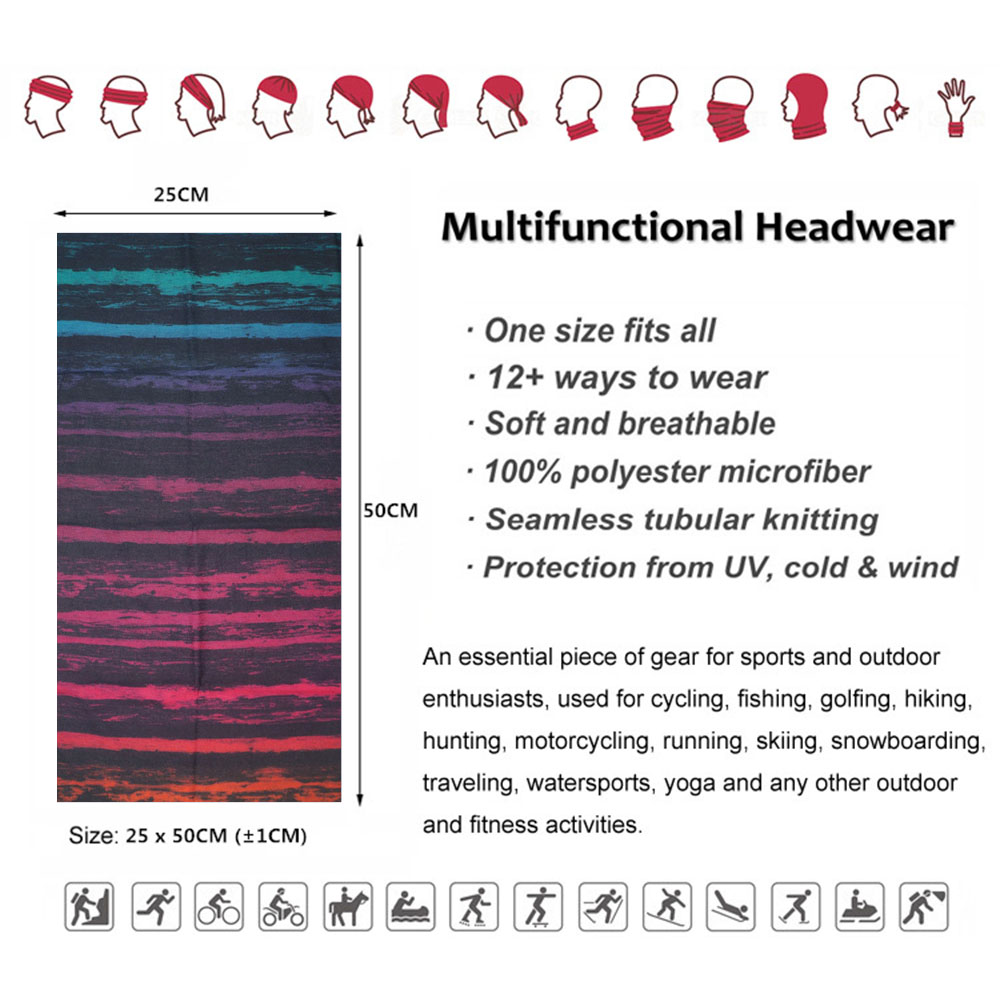 Tie-Dye Stripes Pattern Neckch - Headband Summer Knit recensie en prijs