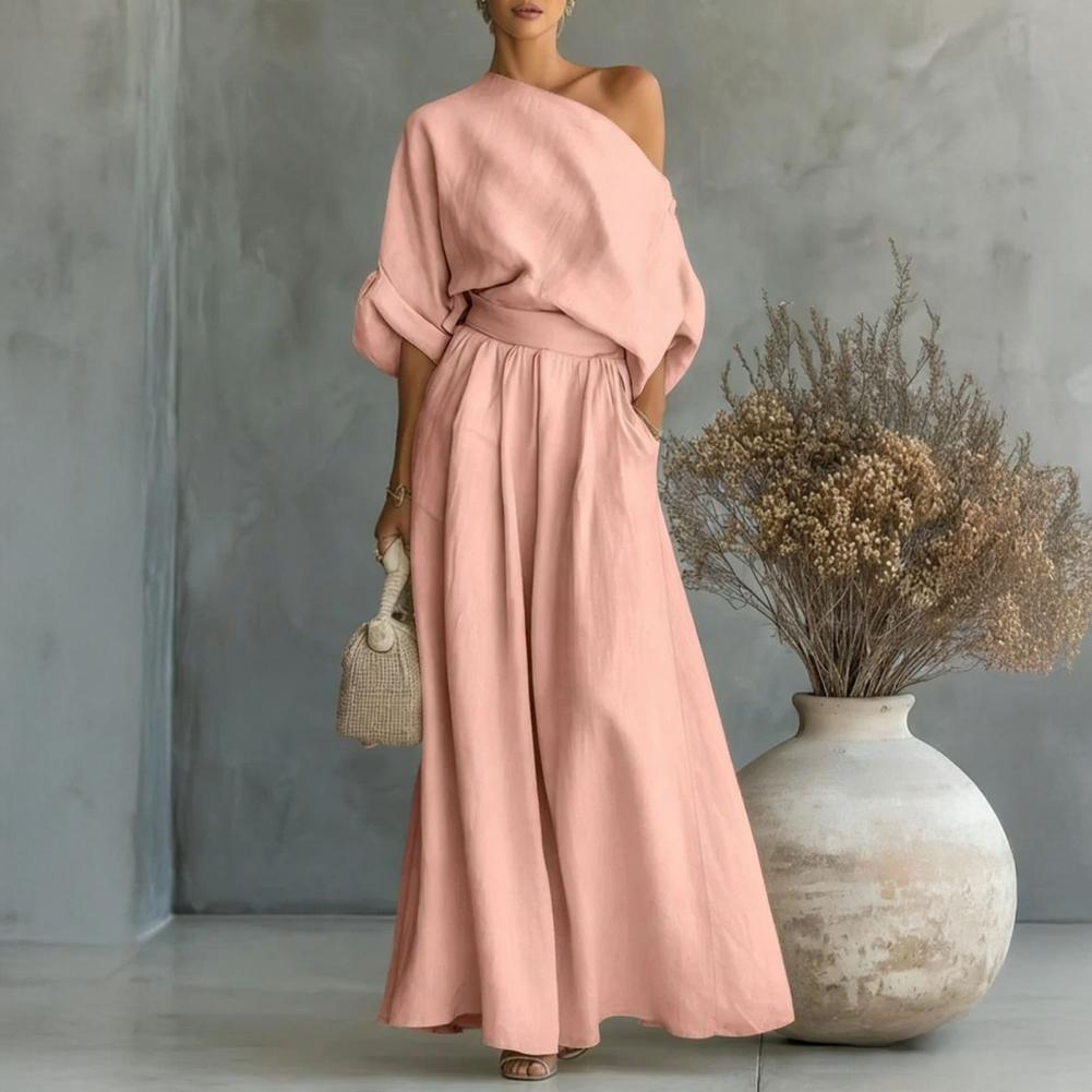 Women Blouse Pants Set Elegant - Blouse Off Shoulder recensie en prijs