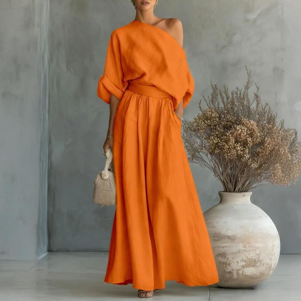 Women Blouse Pants Set Elegant - Blouse Off Shoulder recensie en prijs