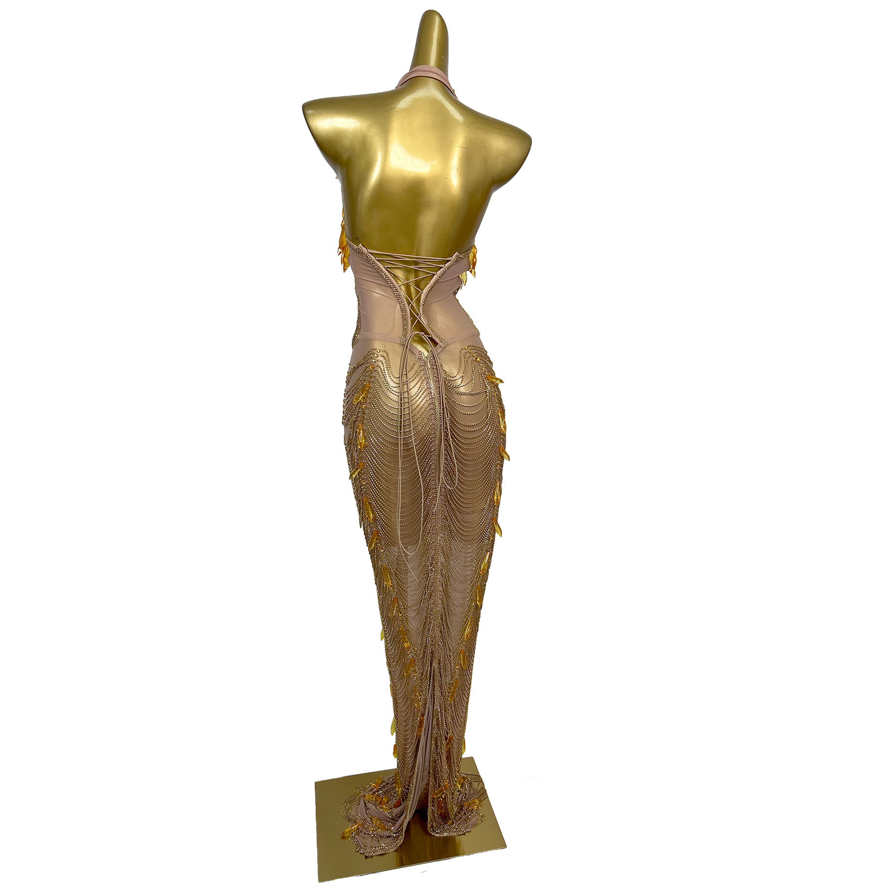 Ailisi Women Luxury Gold Cryst - Maxi Dress Halter recensie en prijs