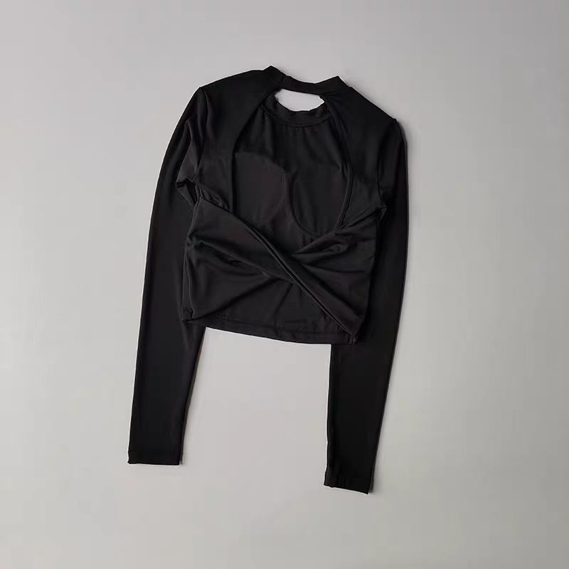 Women Long Sleeve Knotted Yoga - Crop Top Crochet recensie en prijs