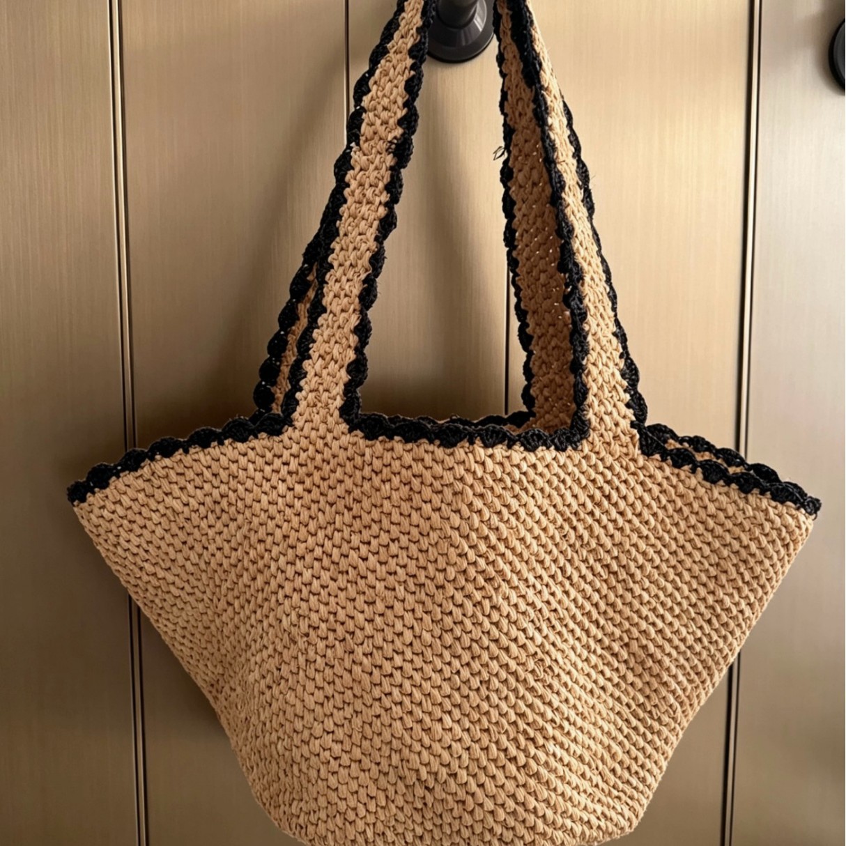 NEW raffia bow crochet handwov - Crochet Bag Raffia recensie en prijs