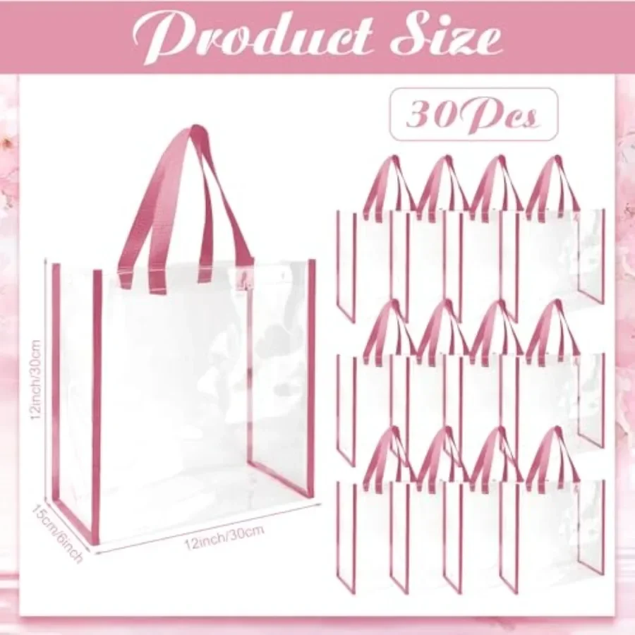 Pack 12x12x6 Inch Clear Tote B - Tote Bag Beach recensie en prijs