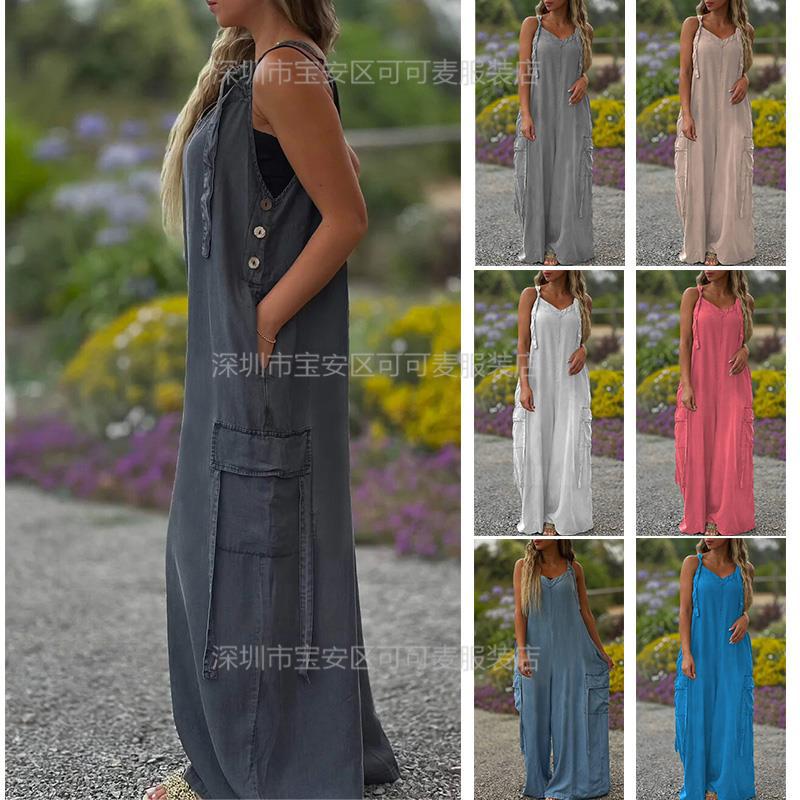 Loose Summer Jumpsuit Casual L - Jumpsuit Linen Relaxed recensie en prijs
