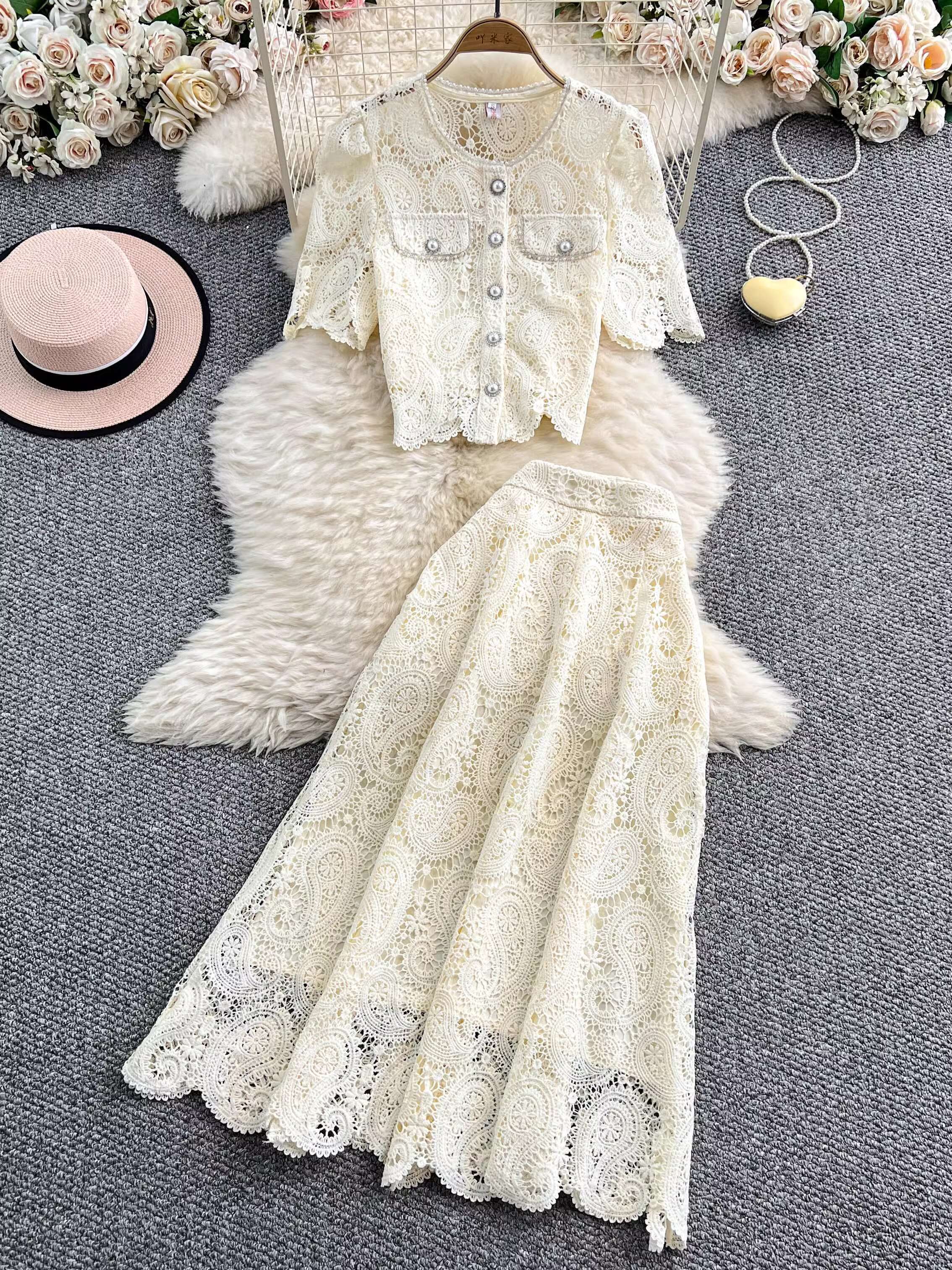 Elegant Pearl Long Dress Suits - Midi Skirt Floral recensie en prijs