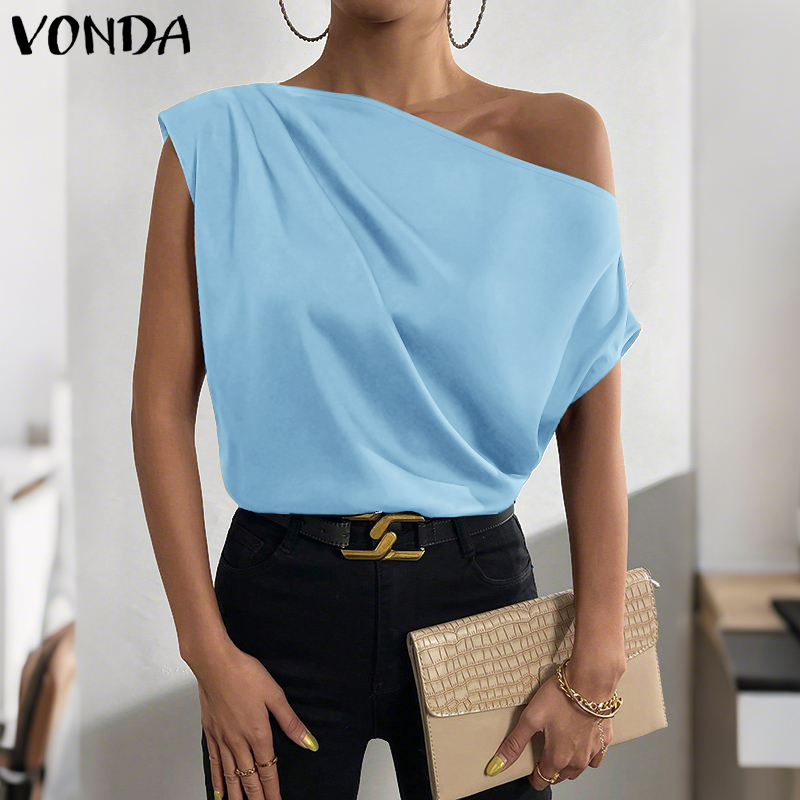 Plus Size 5XL VONDA Women Blou - Blouse Off Shoulder recensie en prijs