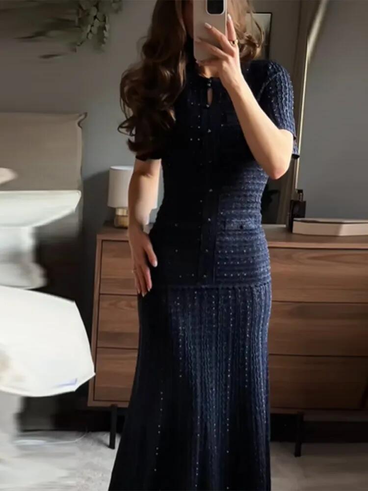 Knitted Slim Maxi Dress Women  - Linen Dress Wrap recensie en prijs