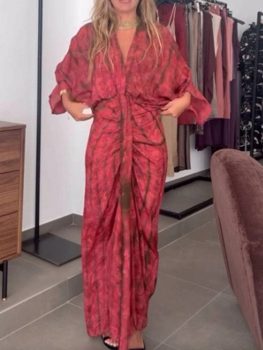 Summer Dress Women's Linen V N - Linen Dress Wrap recensie en prijs