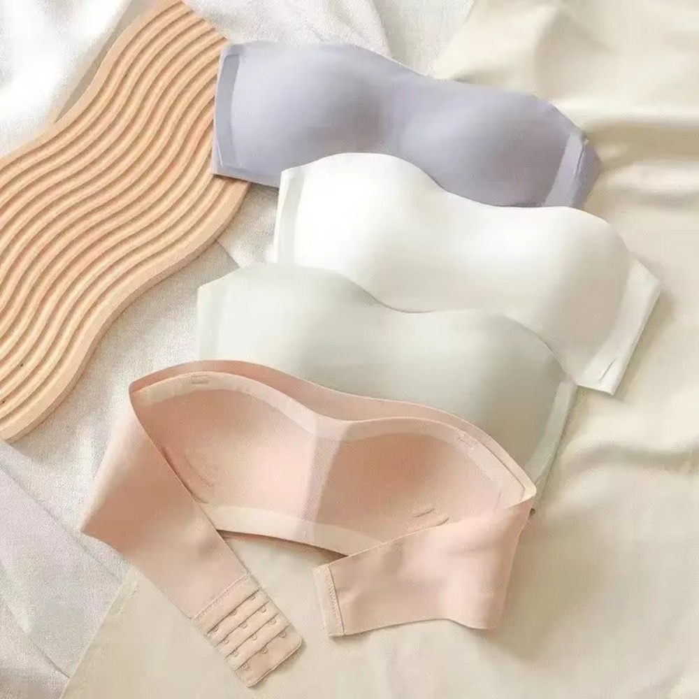 Solid Color Strapless Wrapped  - Bralette Triangle Set recensie en prijs
