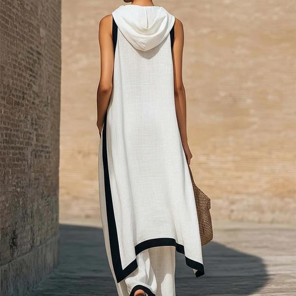 Women Color Block Cotton Linen - Linen Pant Wide recensie en prijs