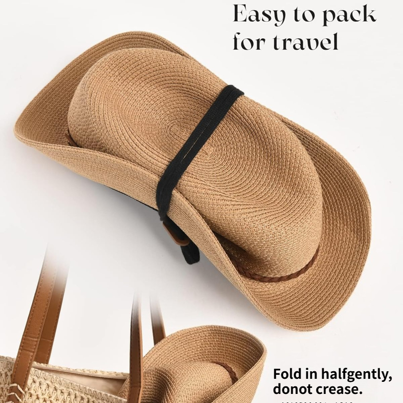 1pc Summer Straw Beach Sun Hat - Hat Floppy Wide recensie en prijs