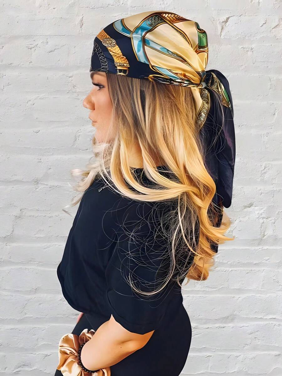 1pc Women's Satin Square Silk  - Headband Summer Knit recensie en prijs