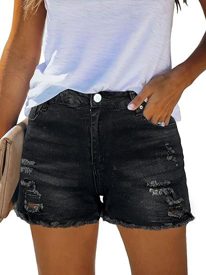 Casual Vintage Denim Shorts Hi - Shorts Denim Frayed recensie en prijs