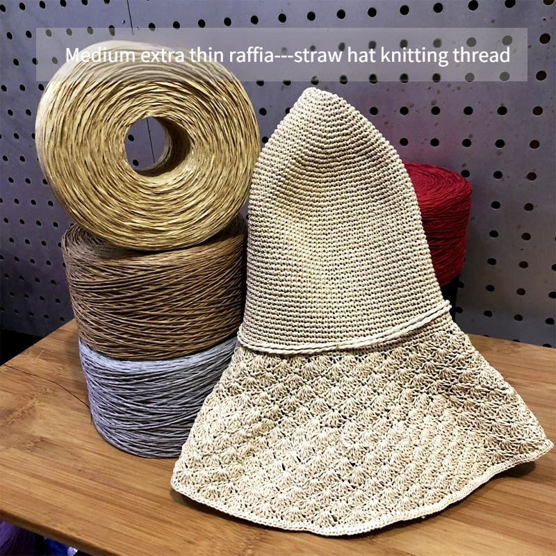 250g/pcs Thin Flat Raffia Yarn - Crochet Bag Raffia recensie en prijs
