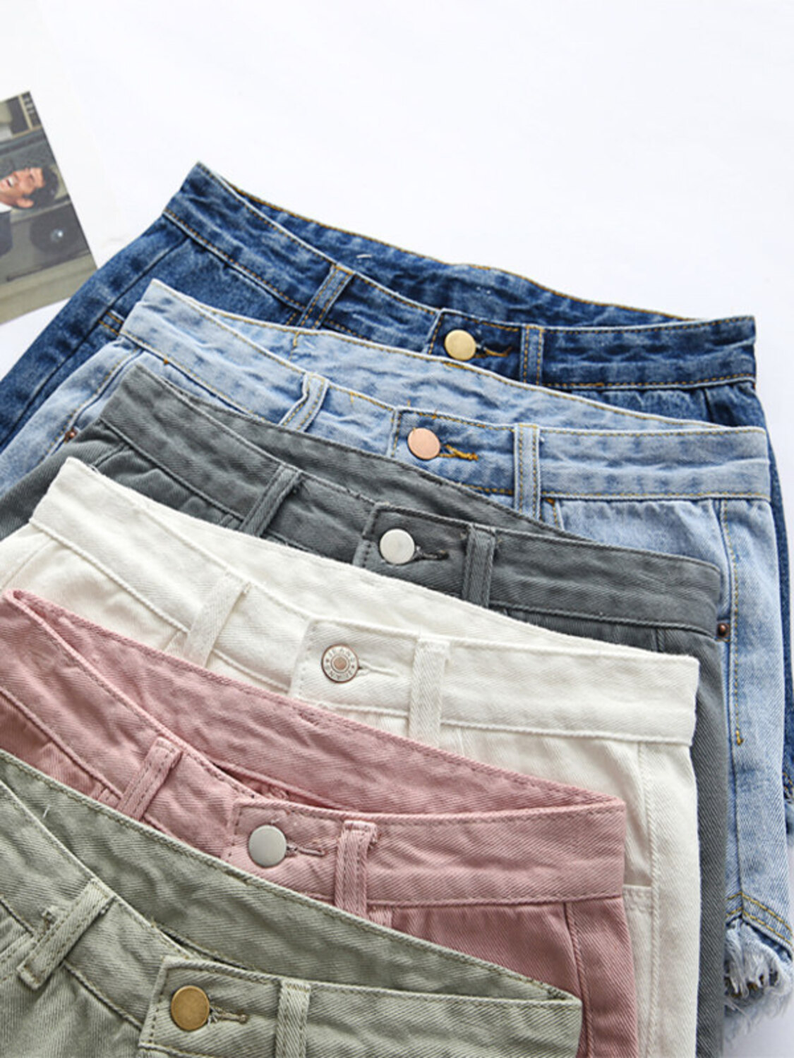 Women's High Waist Denim Short - Shorts Denim Frayed recensie en prijs
