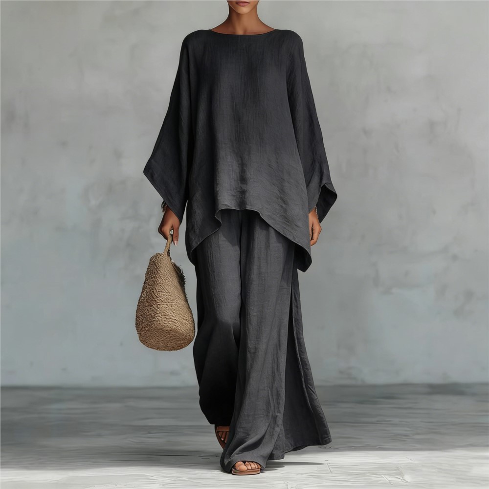 Fashion Linen Loose Long-sleev - Linen Pant Wide recensie en prijs
