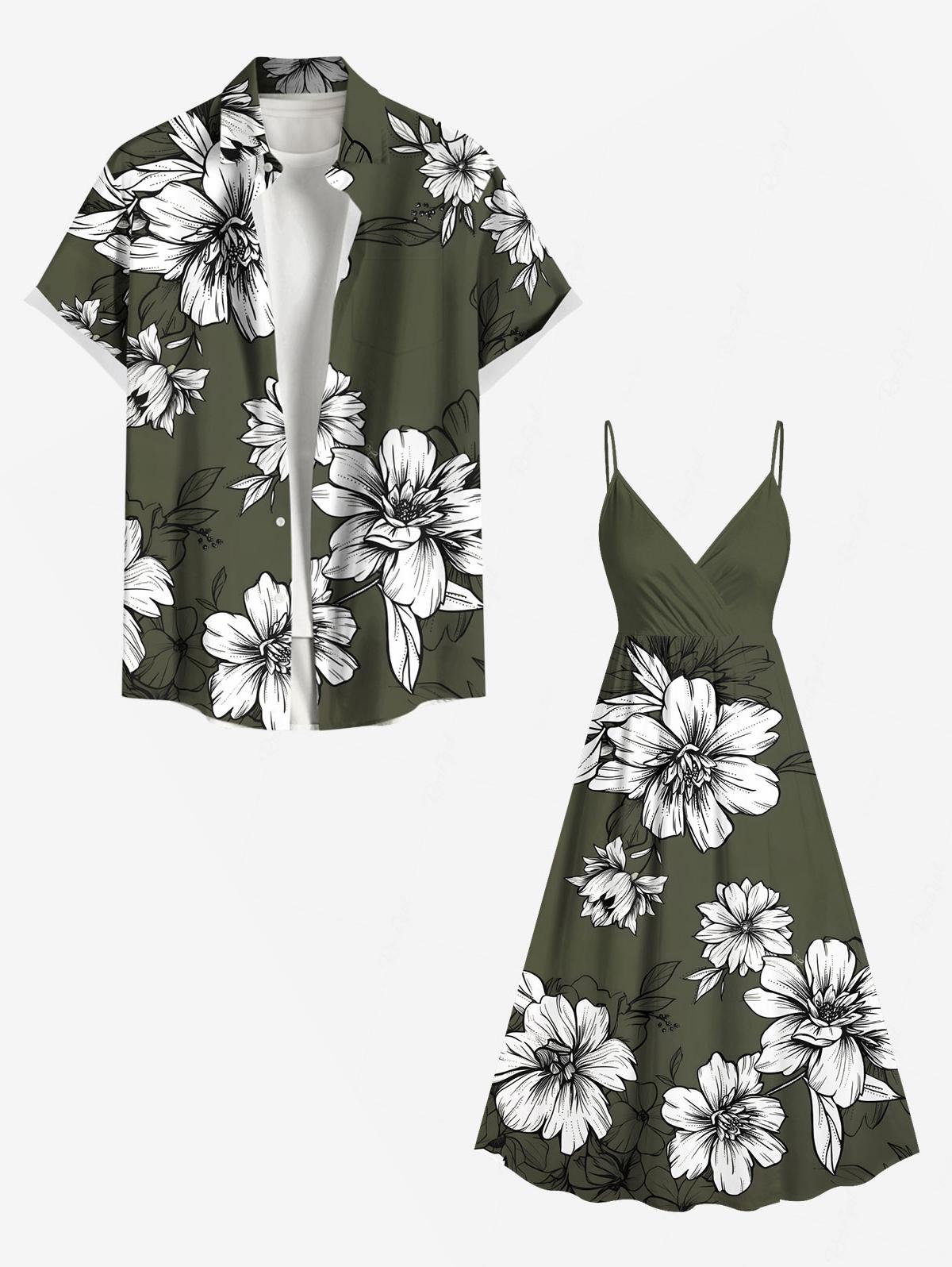 Flowers Leaf Printed Plus Size - Romper Floral Print recensie en prijs