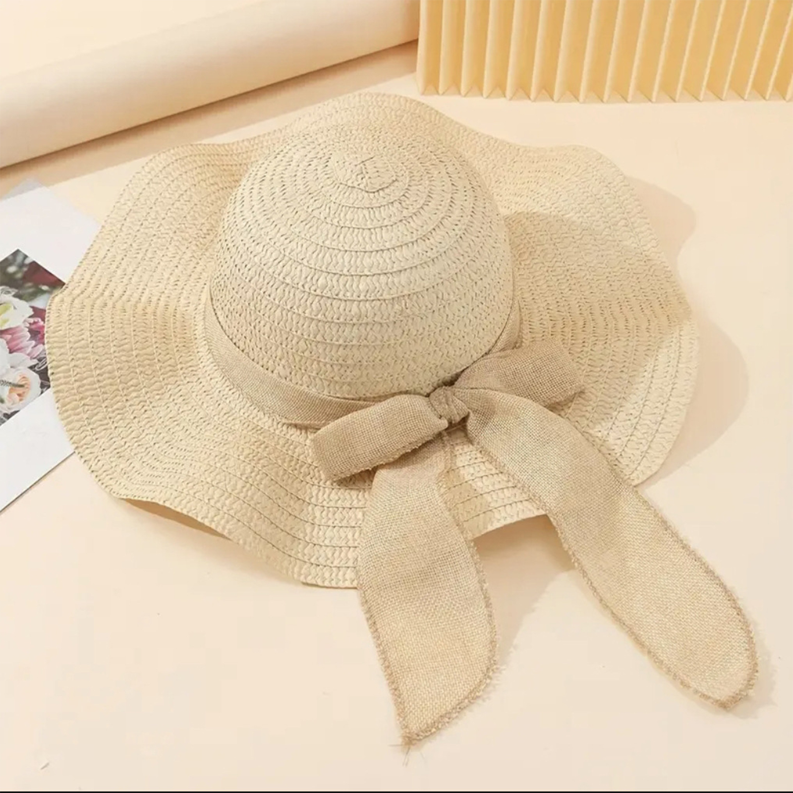 Women Bowknot Sun Hat Wide Bri - Hat Floppy Wide recensie en prijs