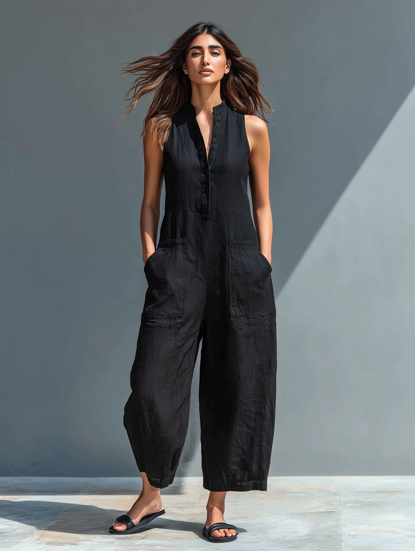 Summer Women's Clothing Sleeve - Jumpsuit Linen Relaxed recensie en prijs