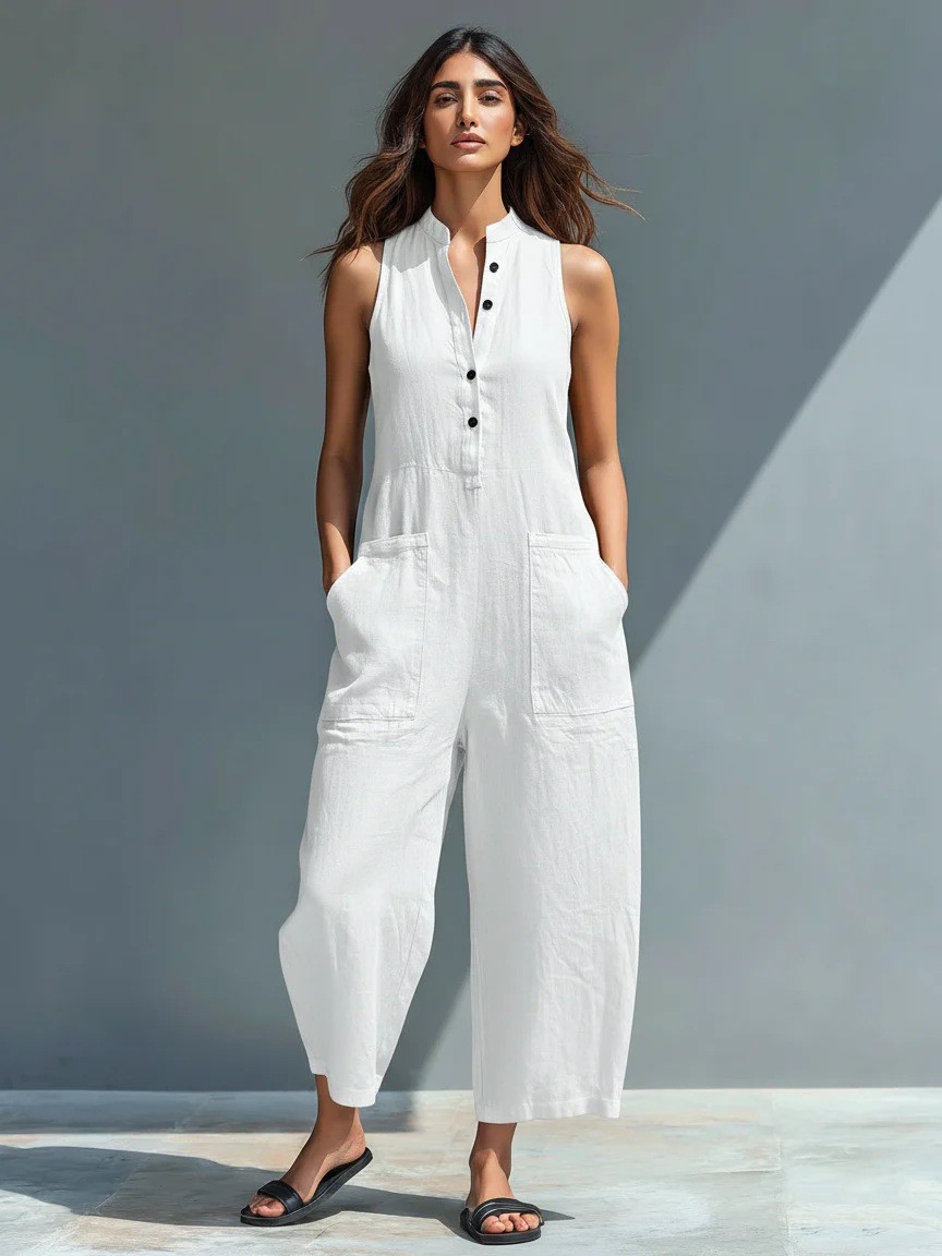Summer Women's Clothing Sleeve - Jumpsuit Linen Relaxed recensie en prijs