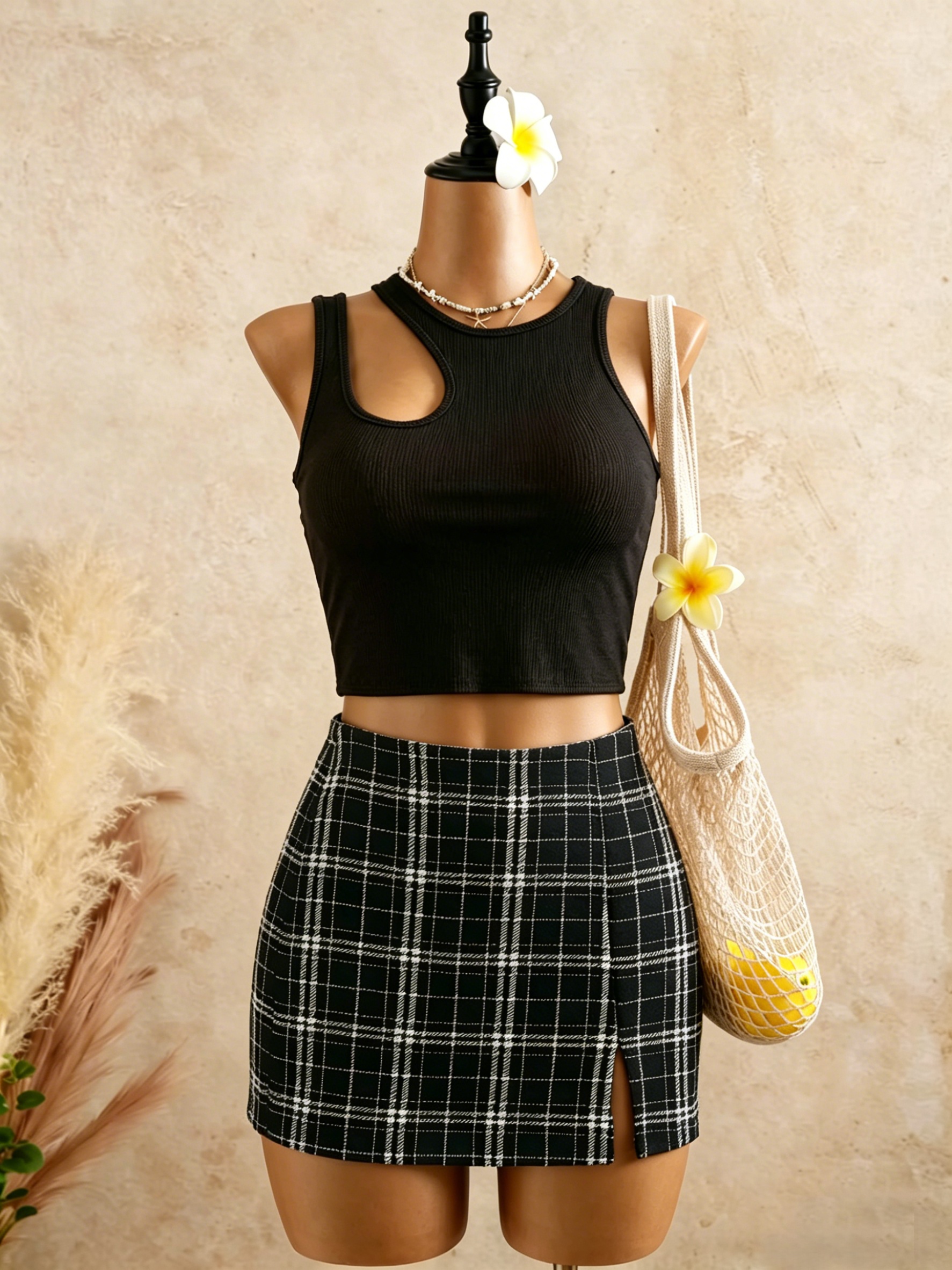 2 Piece Outfits Women Cutout R - Crop Top Crochet recensie en prijs