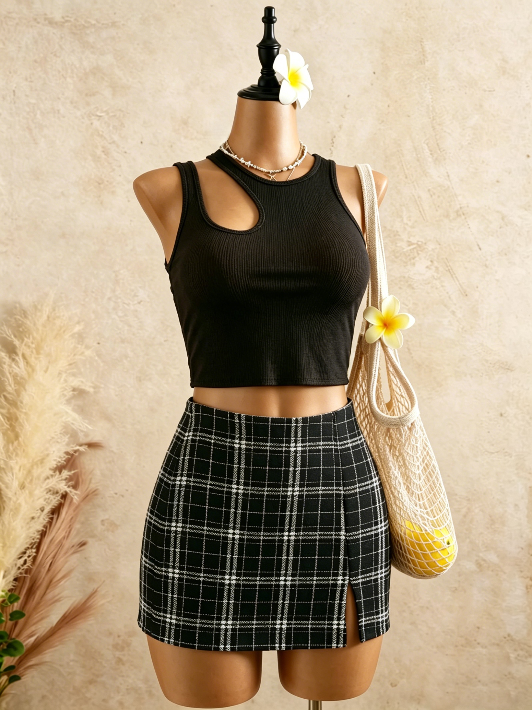 2 Piece Outfits Women Cutout R - Crop Top Crochet recensie en prijs