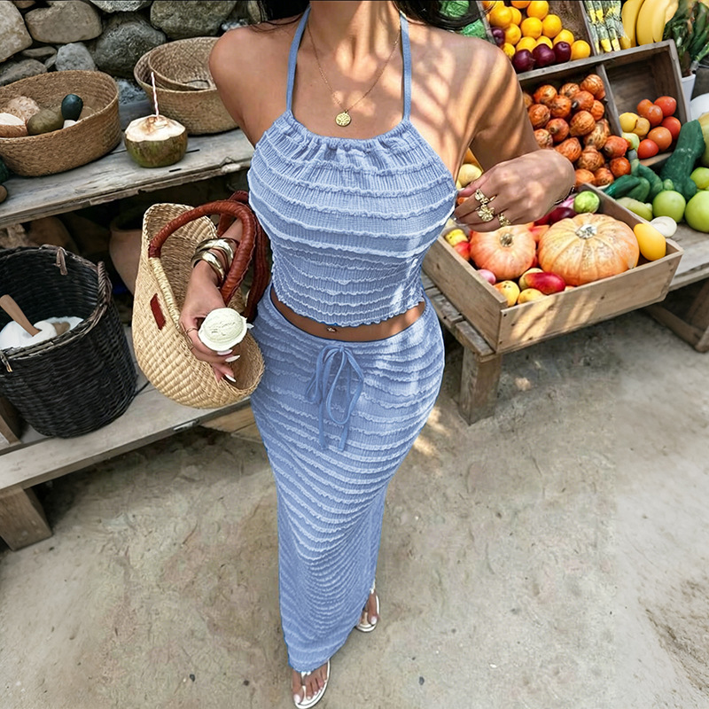 Sexy Elegant Dress Two Piece S - Maxi Dress Halter recensie en prijs