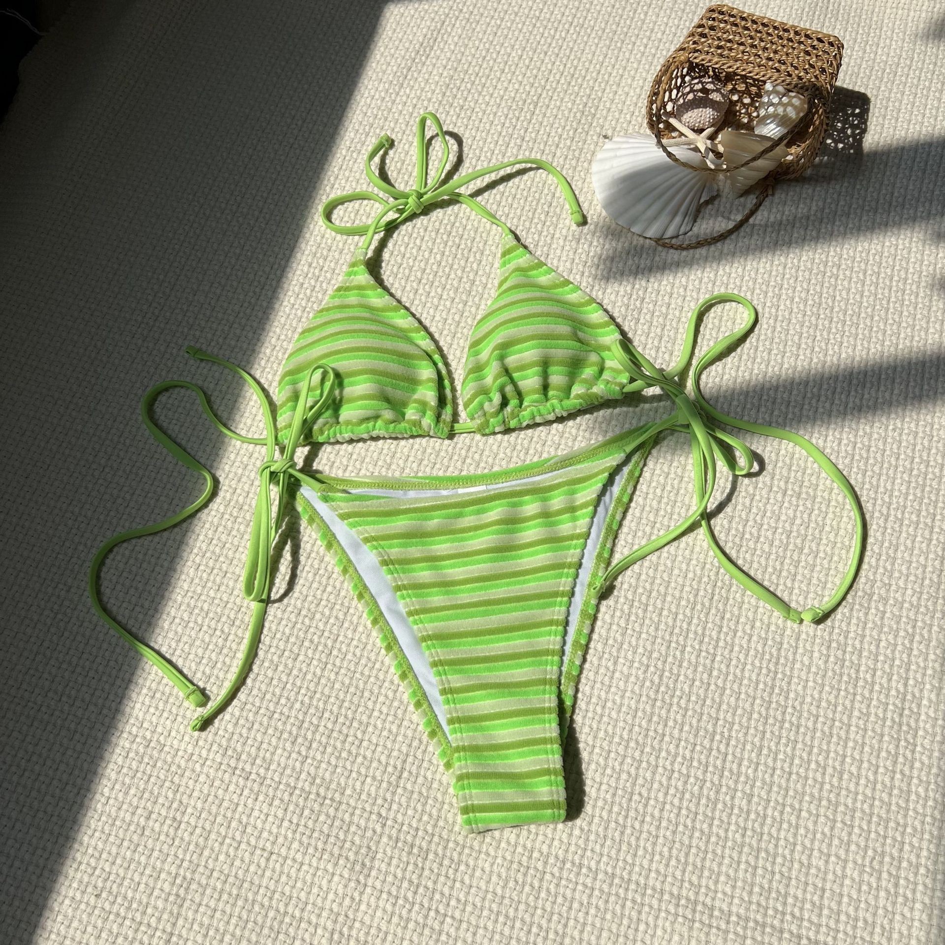 Hot Lingerie Bikini Triangle T - Swimsuit Bikini Ruched recensie en prijs
