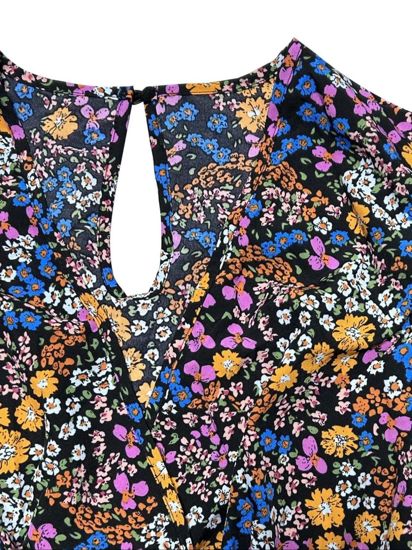 【Plus Size】 Floral Print Tie S - Romper Floral Print recensie en prijs