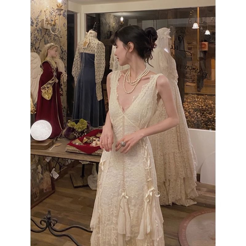 Gothic Lace Dress Sexy Maxi Dr - Maxi Dress Halter recensie en prijs