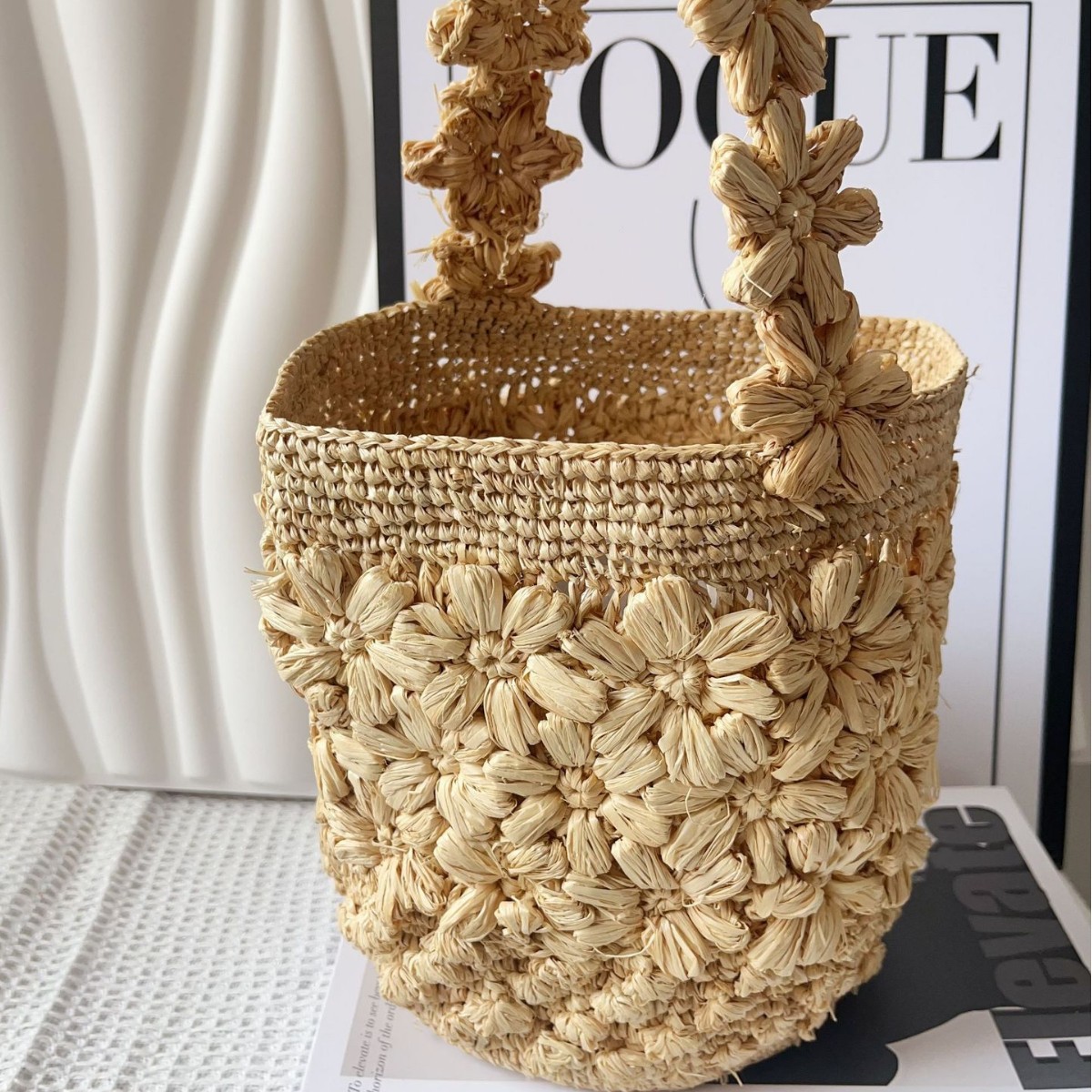 Women Summer Raffia Woven Buck - Crochet Bag Raffia recensie en prijs