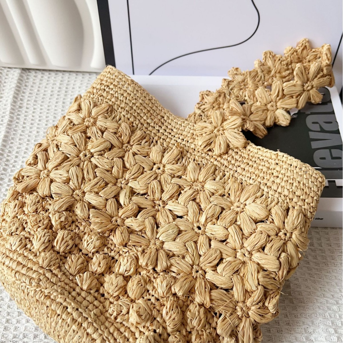 Women Summer Raffia Woven Buck - Crochet Bag Raffia recensie en prijs