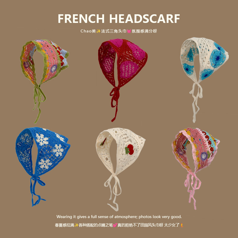 Knit Triangle Headband French  - Headband Summer Knit recensie en prijs